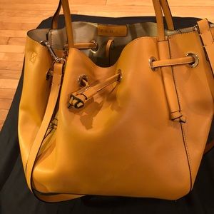 Yellow Zara bucket Bag
